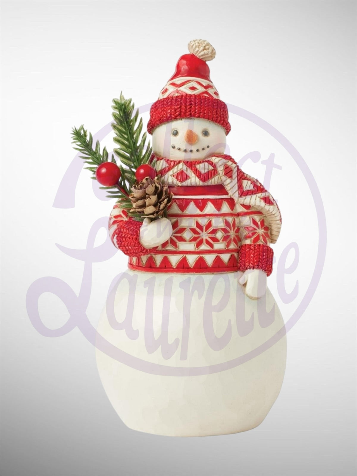 Jim Shore Heartwood Creek - Nordic Noel An Evergreen Twist Snowman Figurine